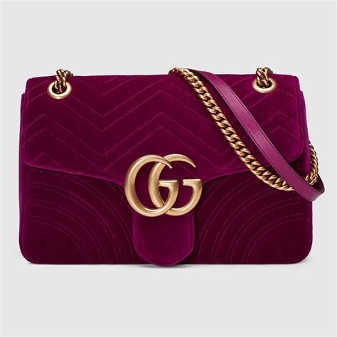 gucci tasche velvet|Gucci velvet bag large.